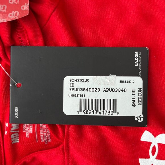 UNIVERSITY OF UTAH UNDER ARMOUR PULLOVER HOODIE Men’s sz M Lightweight NWT - Picture 6 of 12